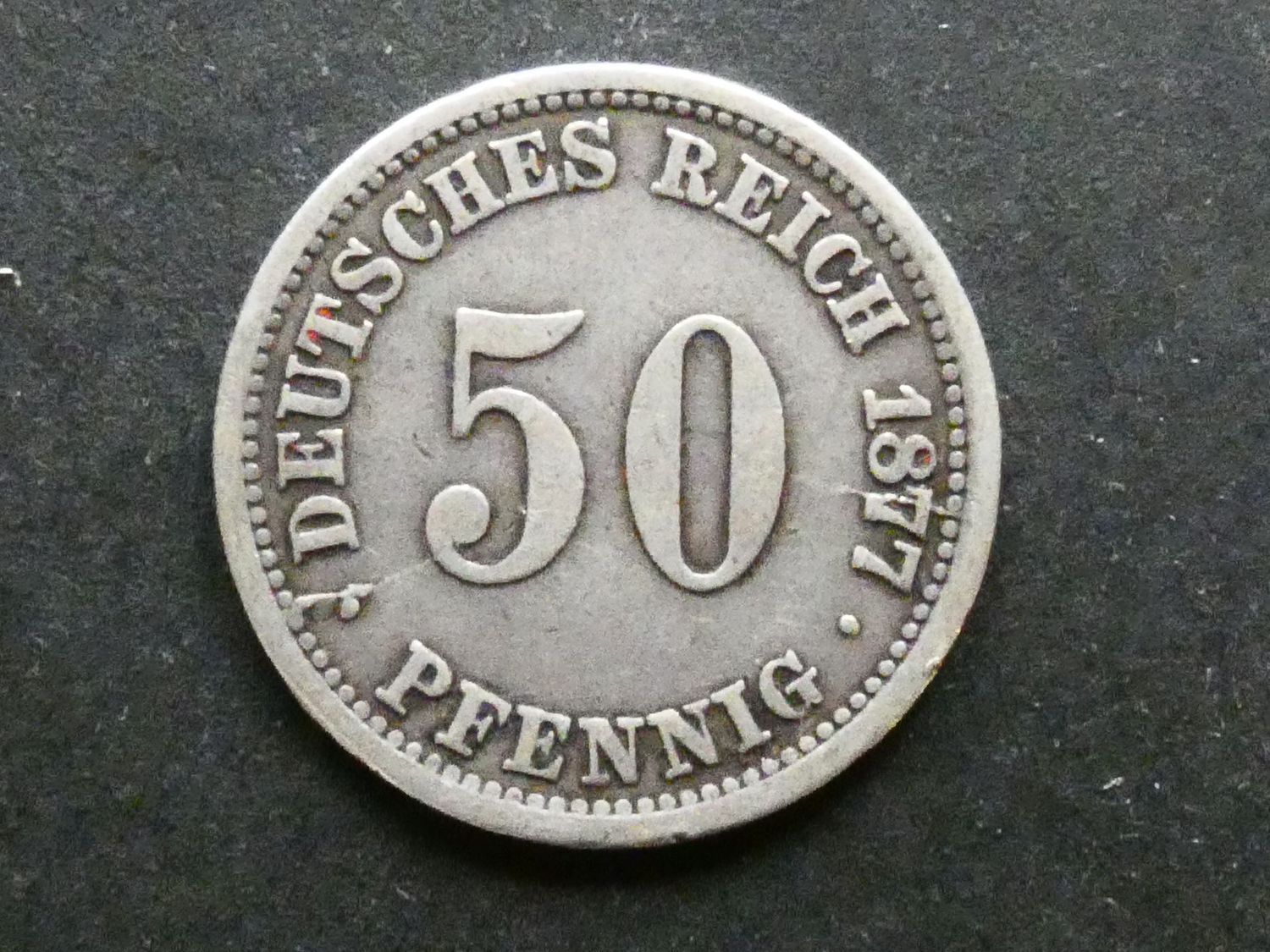 Germany, 50 Pfennig, 1877E
