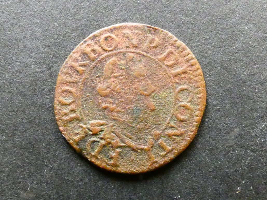 French States, Chateau-Renaud, Francois de Bourbon, Double Tournois, ND(1605-14)