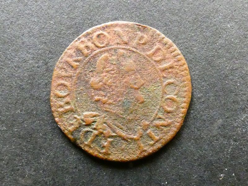 French States, Chateau-Renaud, Francois de Bourbon, Double Tournois, ND(1605-14)