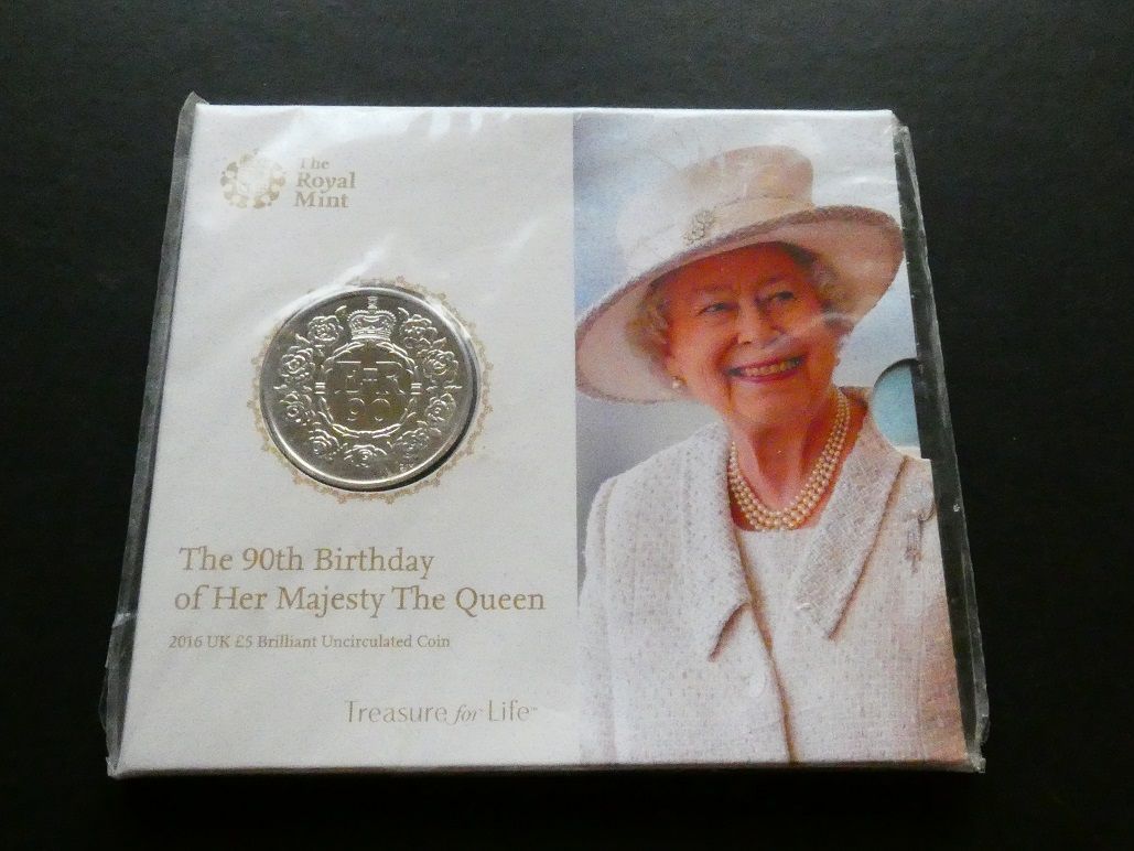 £5, 2016, Queen Elizabeth II, 90th birthday.