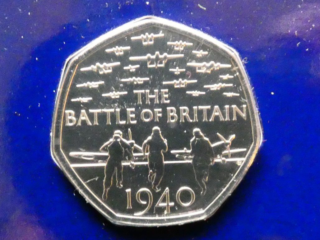 50p, 2019, "Military" series, Battle of Britain.