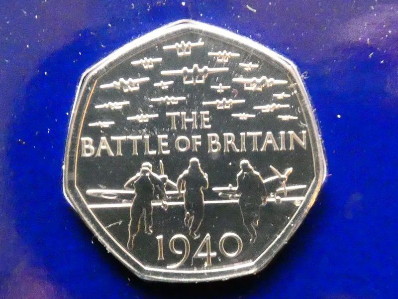 50p, 2019, "Military" series, Battle of Britain.