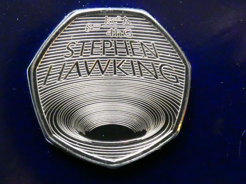 50p, 2019, Stephen Hawking.