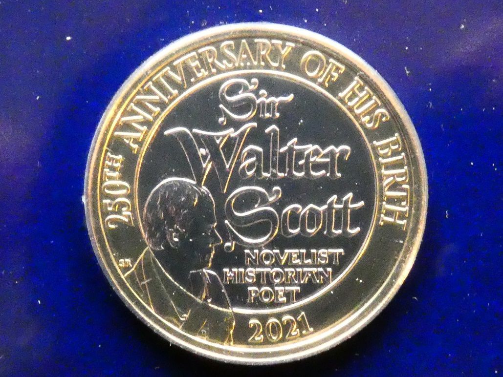 £2, 2021, Sir Walter Scott.