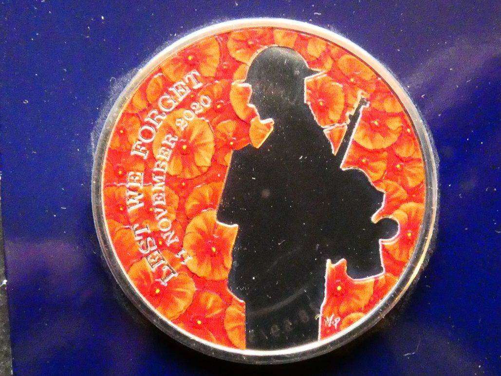 £5, 2020, Remembrance Day.