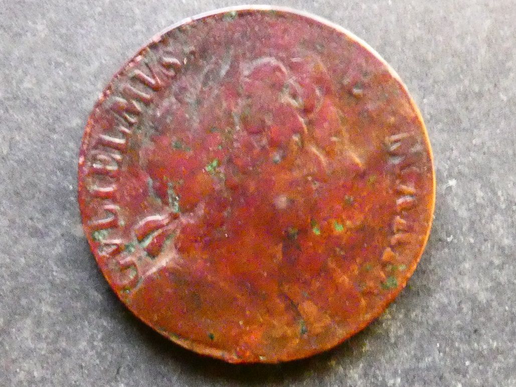 Halfpenny, 1694, copper.