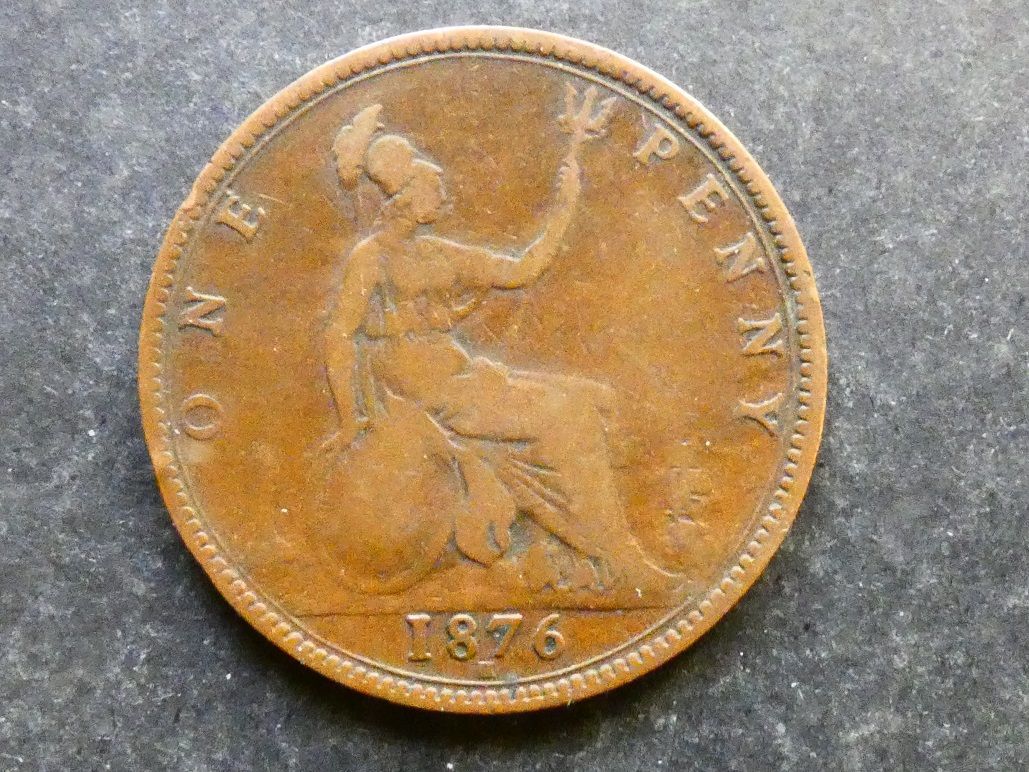 Penny, 1876H.