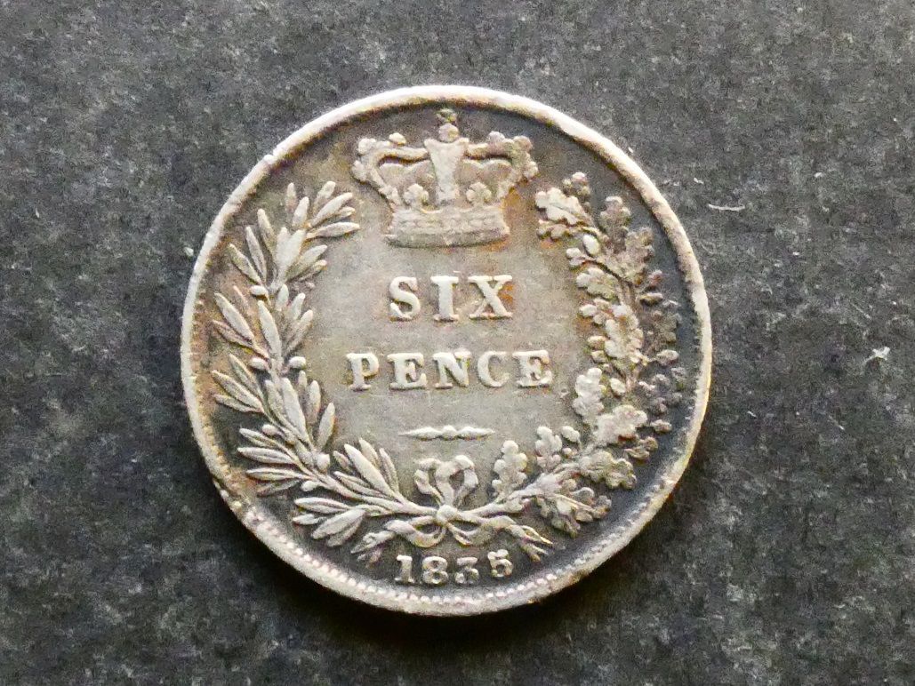 Sixpence, 1835.
