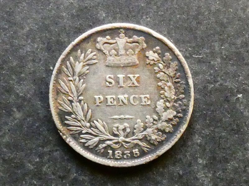Sixpence, 1835.