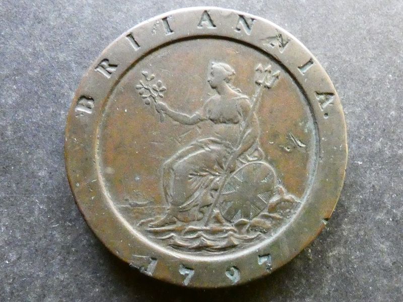 Twopence, 1797 "Cartwheel".