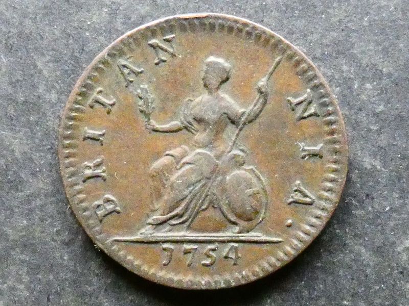 Farthing, 1754.