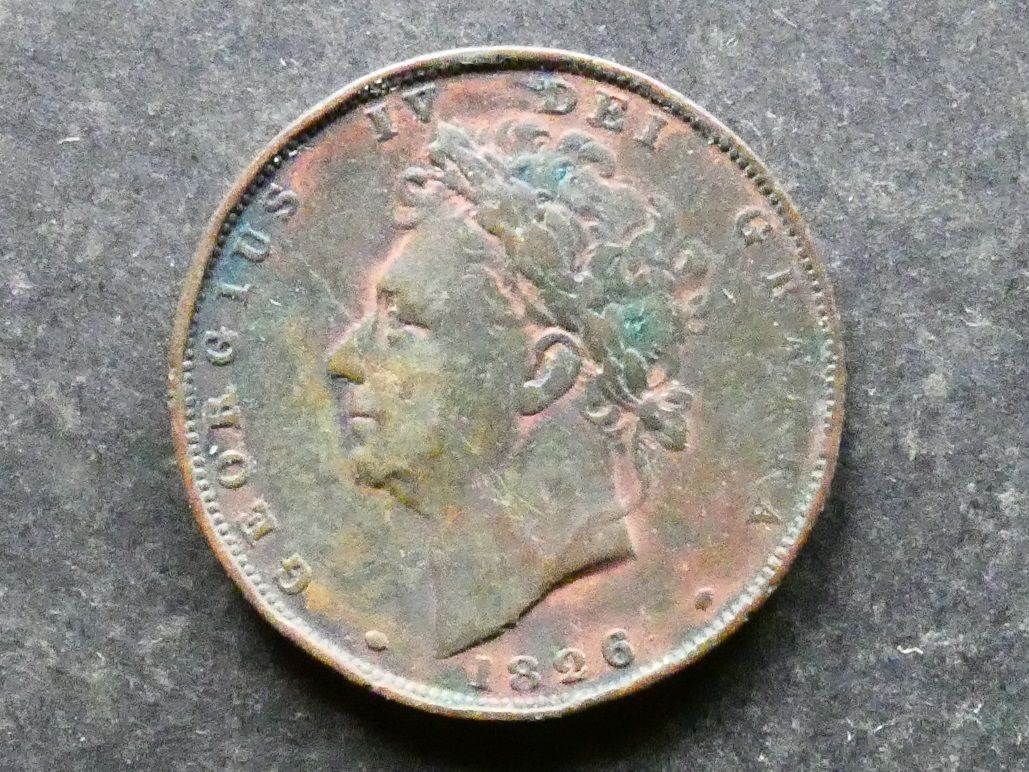 Farthing, 1826, second issue.