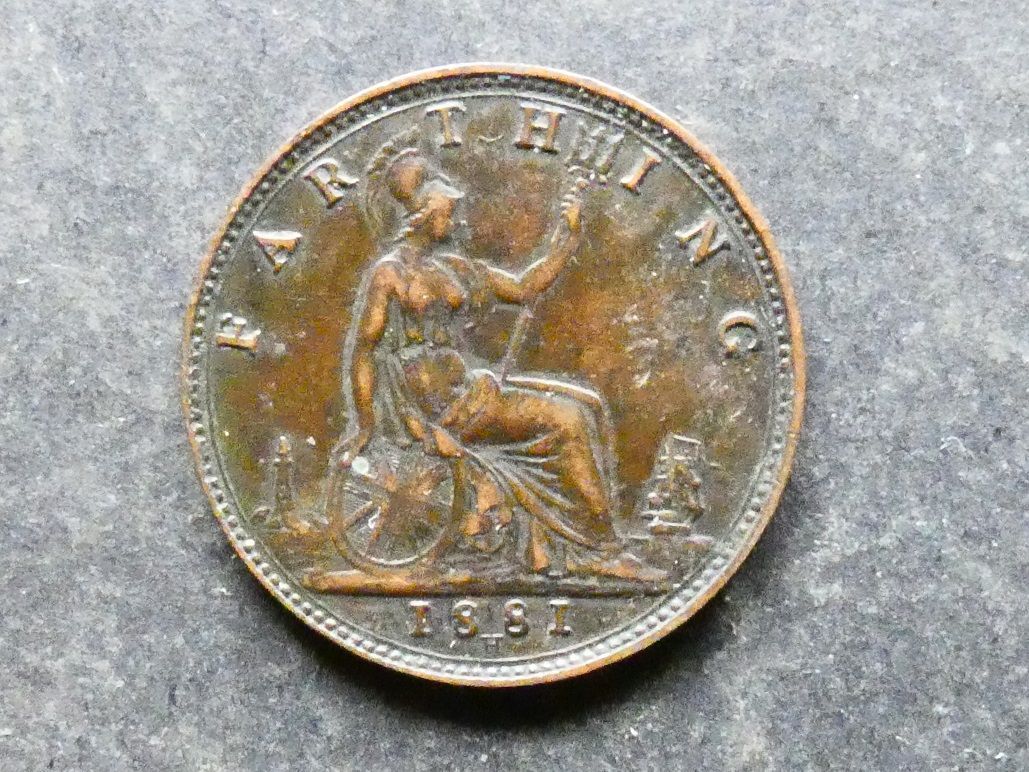 Farthing, 1881H.