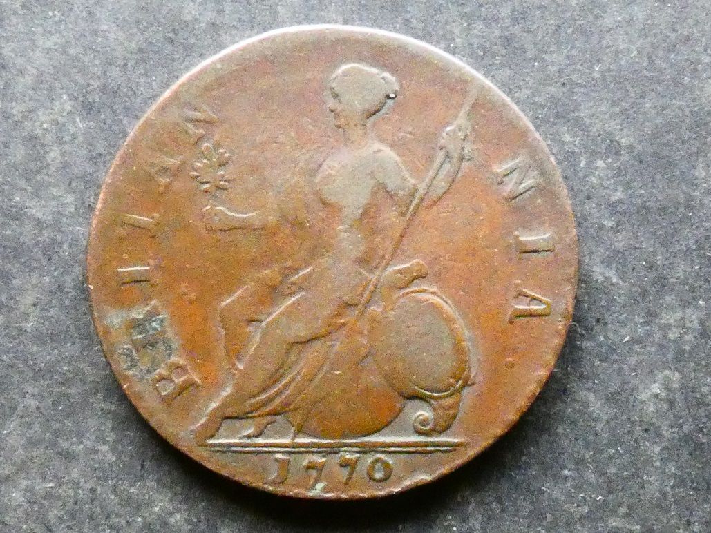 Halfpenny, 1770.