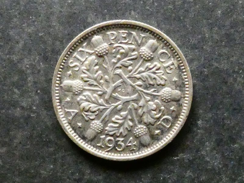 Sixpence, 1934.