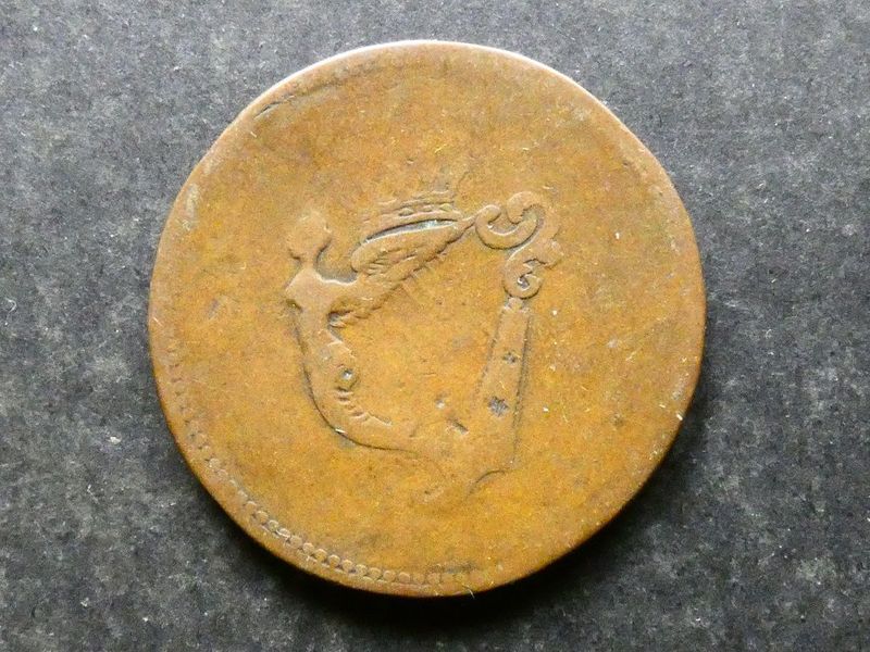 19th Century Penny token, Ireland, 1821, W-1916