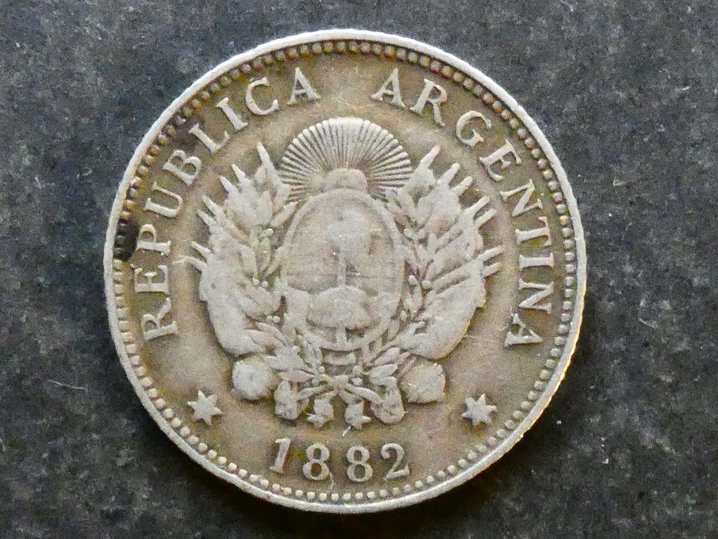 Argentina, 20 Centavos, 1882