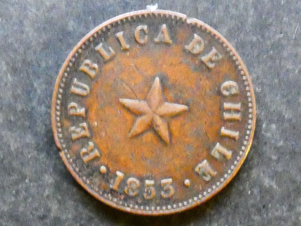 Chile, ½ Centavo, 1853