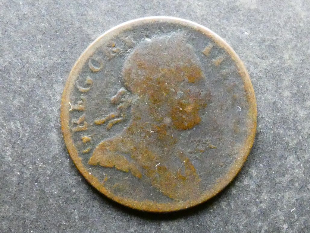 18th Century evasive Halfpenny, GREGORY III PON, 1731