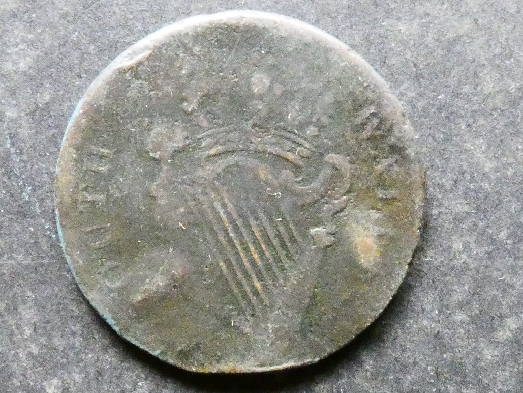 18th Century evasive Halfpenny, OLIVER CROMWELL / SOUTH WALES