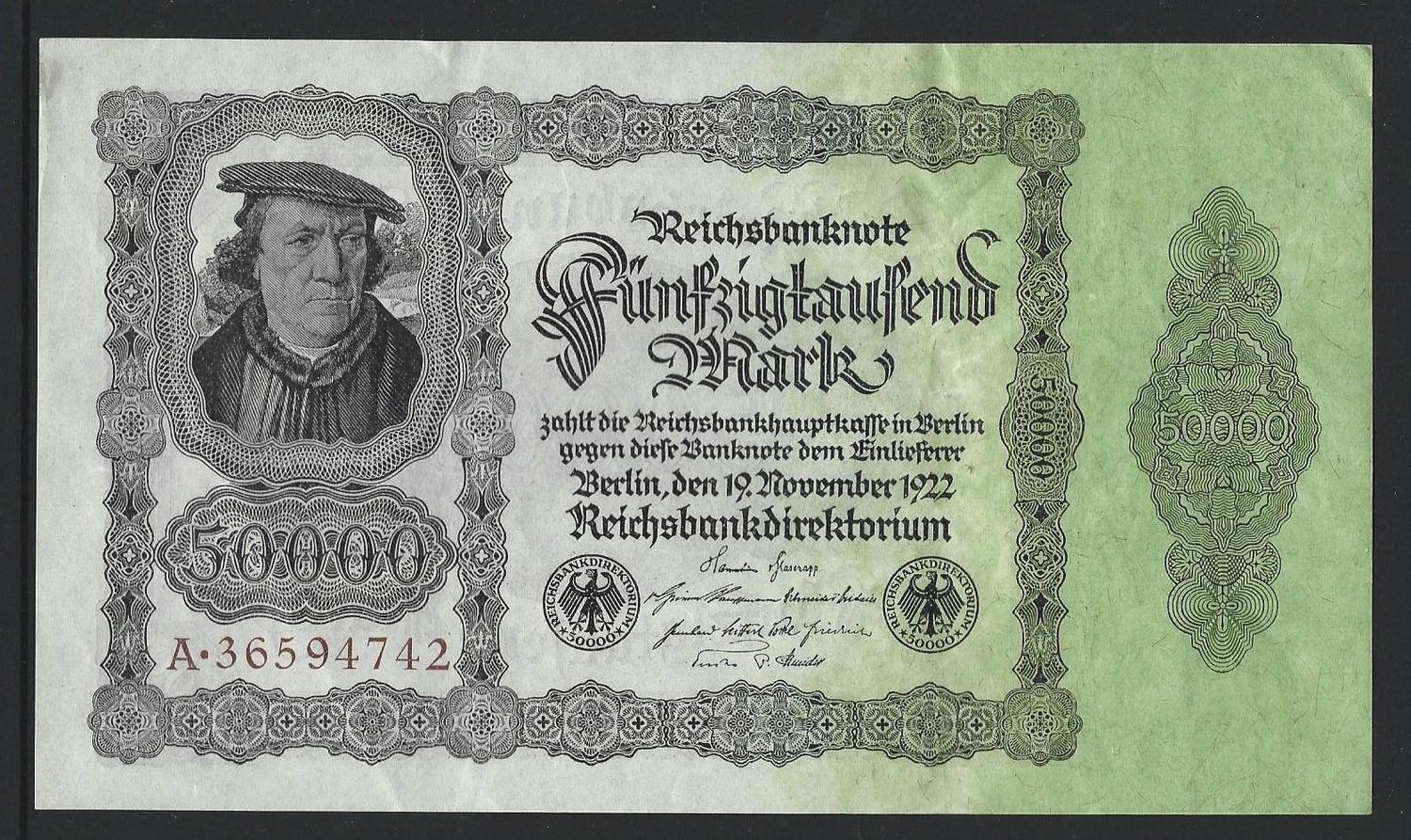 Germany, 50 000 Mark, 19.11.1922.