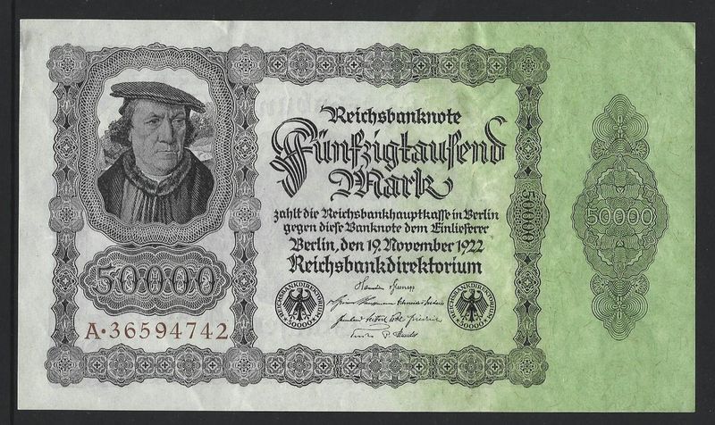 Germany, 50 000 Mark, 19.11.1922.