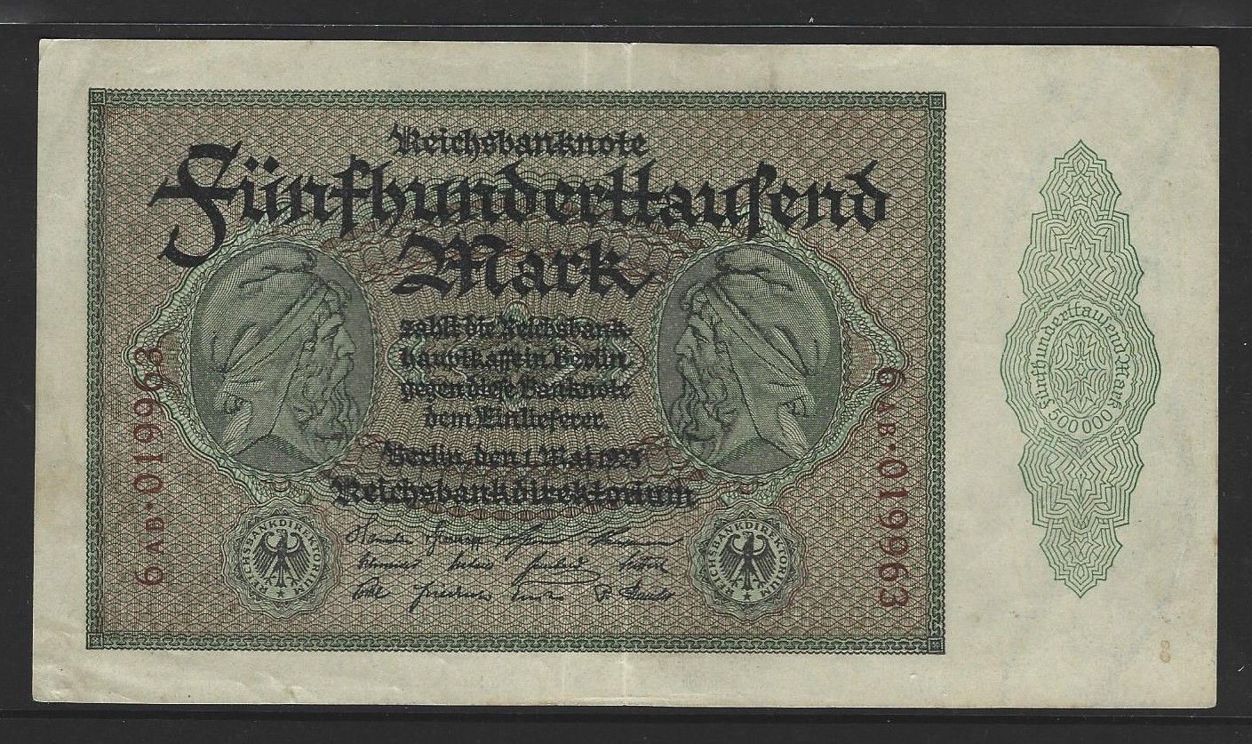 Germany, 500 000 Mark, 1.5.1923.