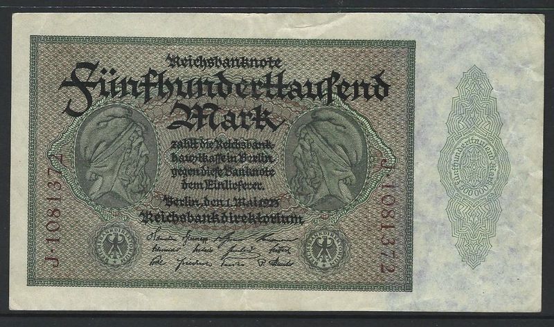 Germany, 500 000 Mark, 1.5.1923.
