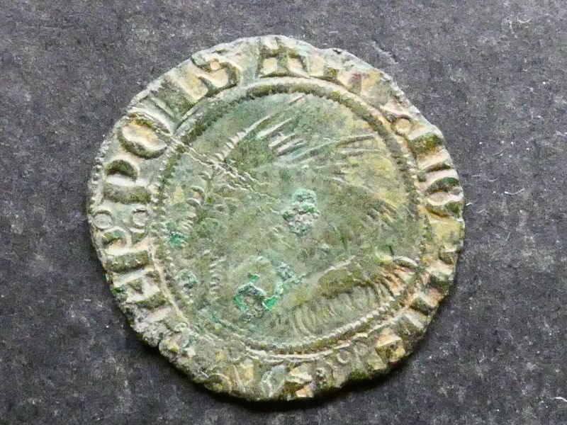 France, mediaeval brass jeton, c.14th to 15th century