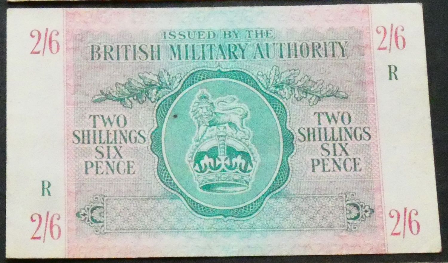 British Military Authority, 2 Shillings & 6 Pence, ND(1943)