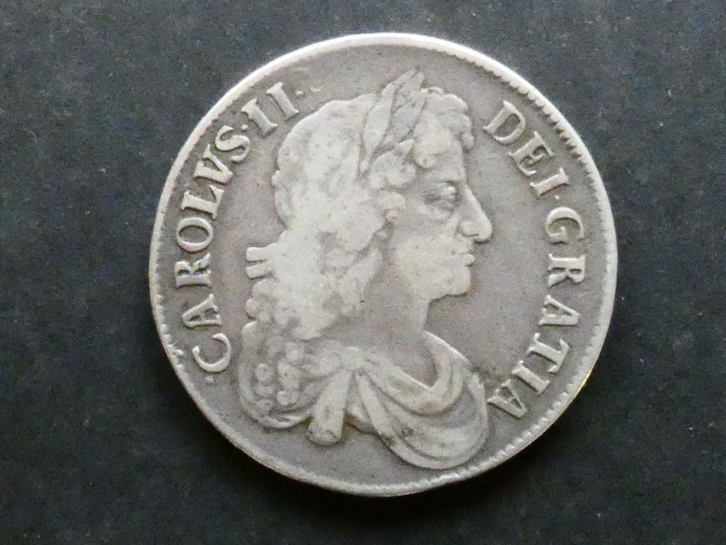 Crown, 1673, VICESIMO QVINTO.