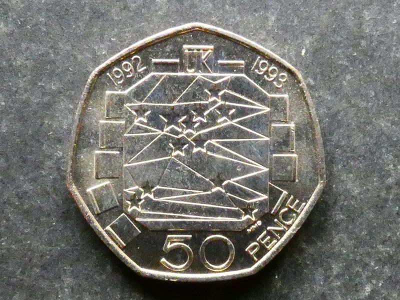 50p, ND, UK Presidency of EC, 1992-1993.