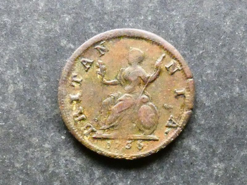 Farthing, 1736.