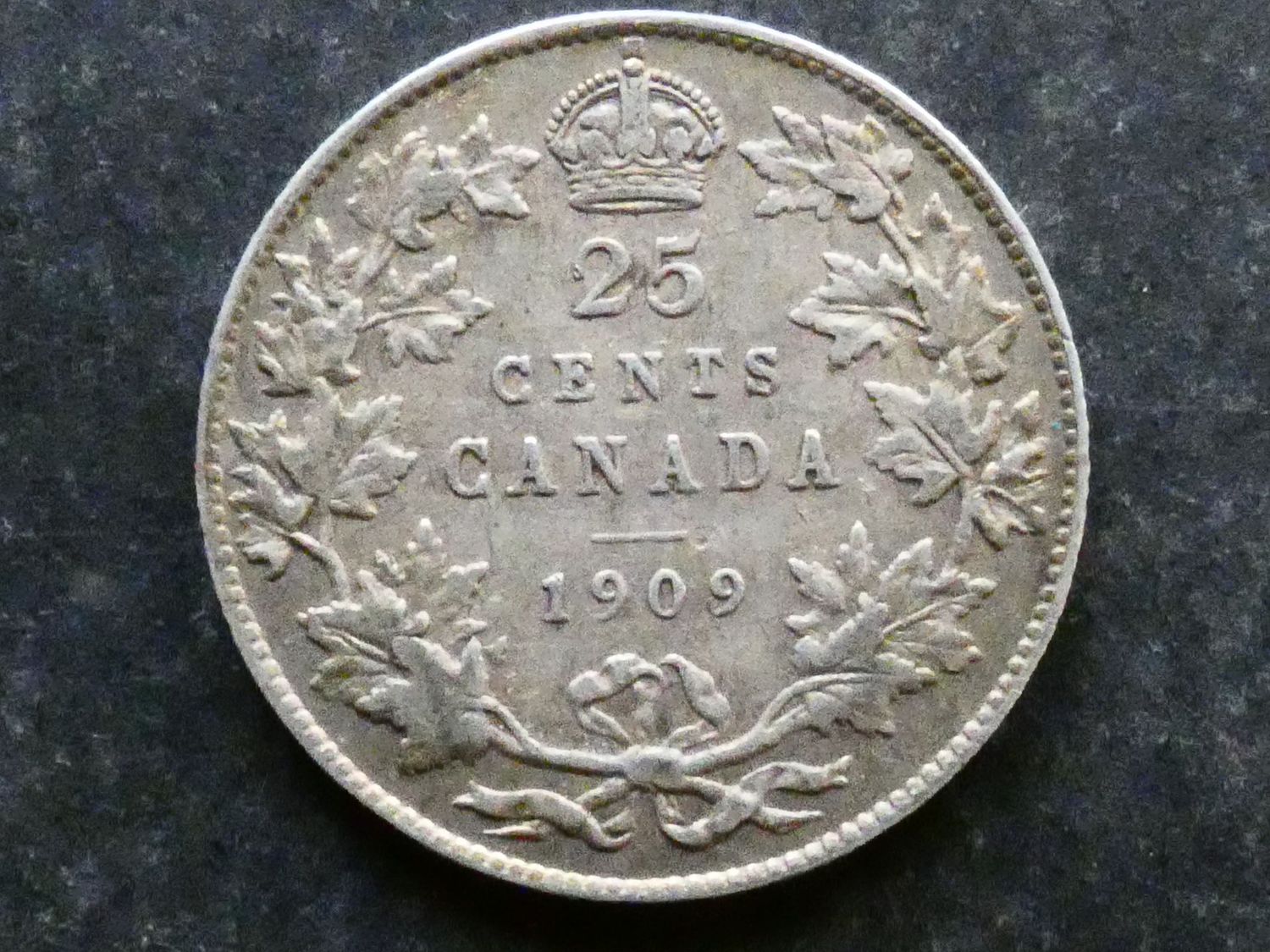 Canada, 25 Cents, 1909