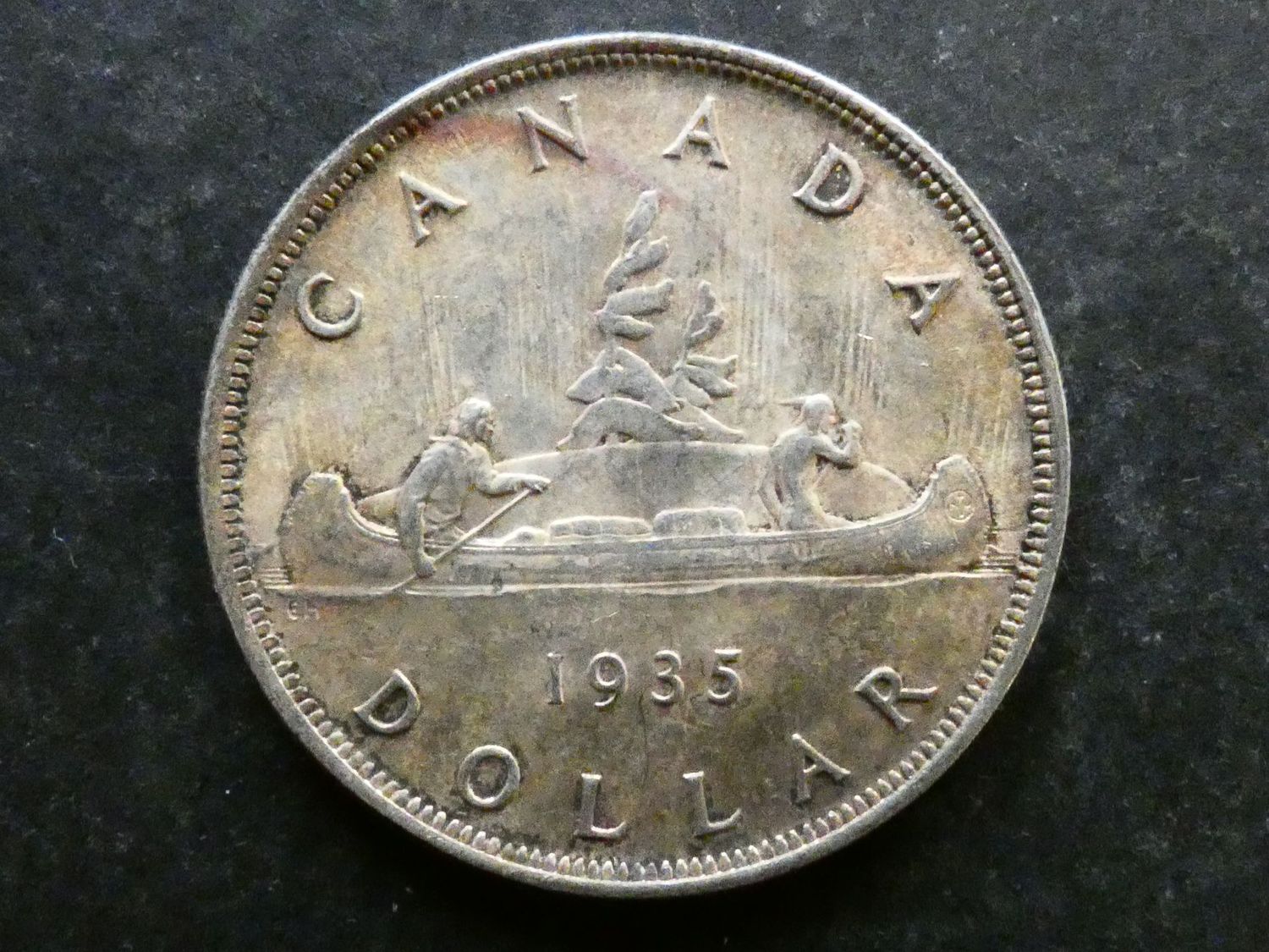 Canada, Dollar, 1935, George V silver jubilee