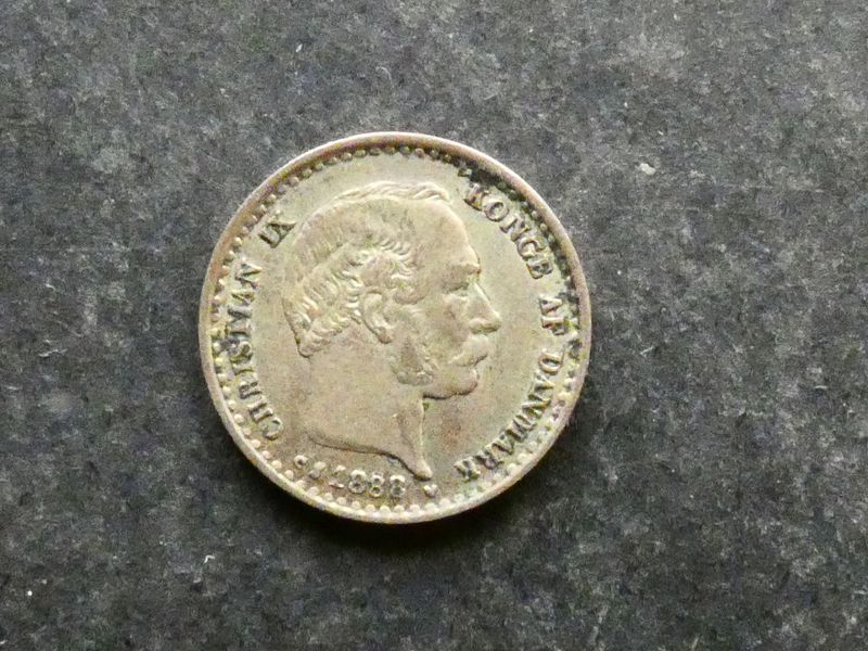 Denmark, 10 Øre, 1888