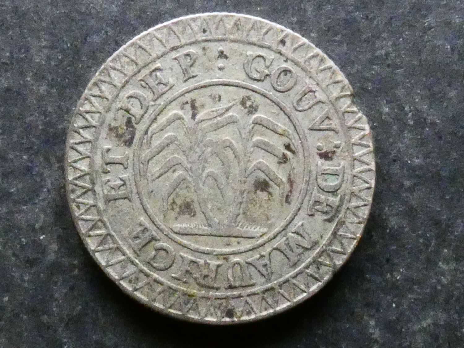 Mauritius, 50 Sous, ND(1822)