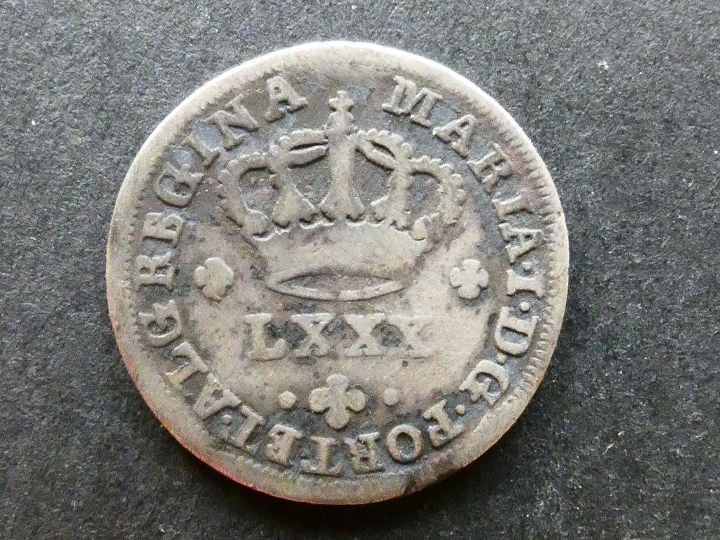 Portugal, 80 Reis (Tostao), ND(1786), Maria I
