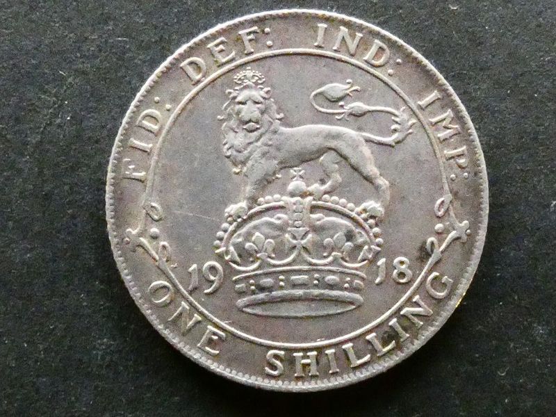 Shilling, 1918.