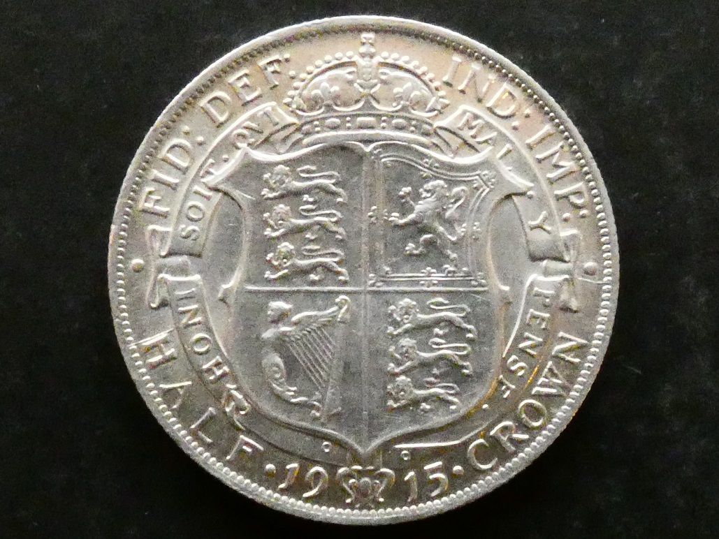 Halfcrown, 1915.