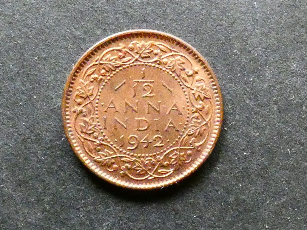 India, 1/12 Anna, 1942 (b)