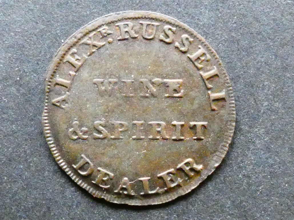 18th Century Farthing, Scotland, Lothian, Edinburgh, A. Russell, DH-119