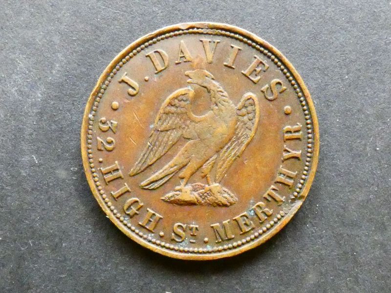 Inn checks & refreshment tokens,  Wales, Merthyr Tydfil.