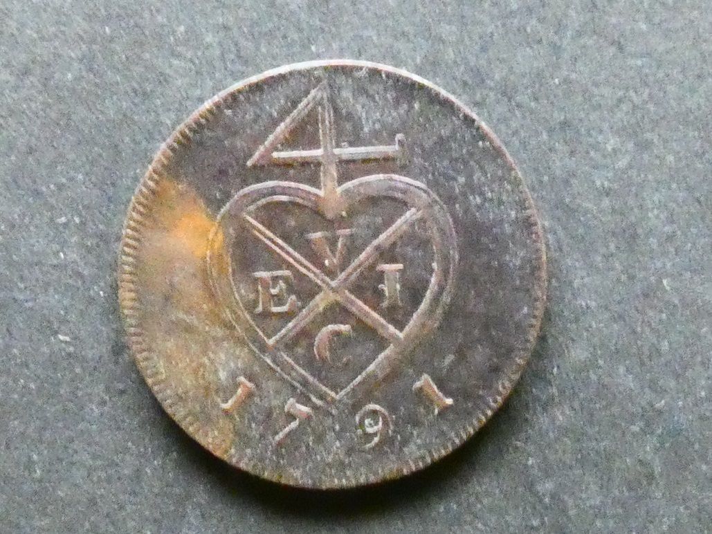 India, 1/2 Pice, 1791