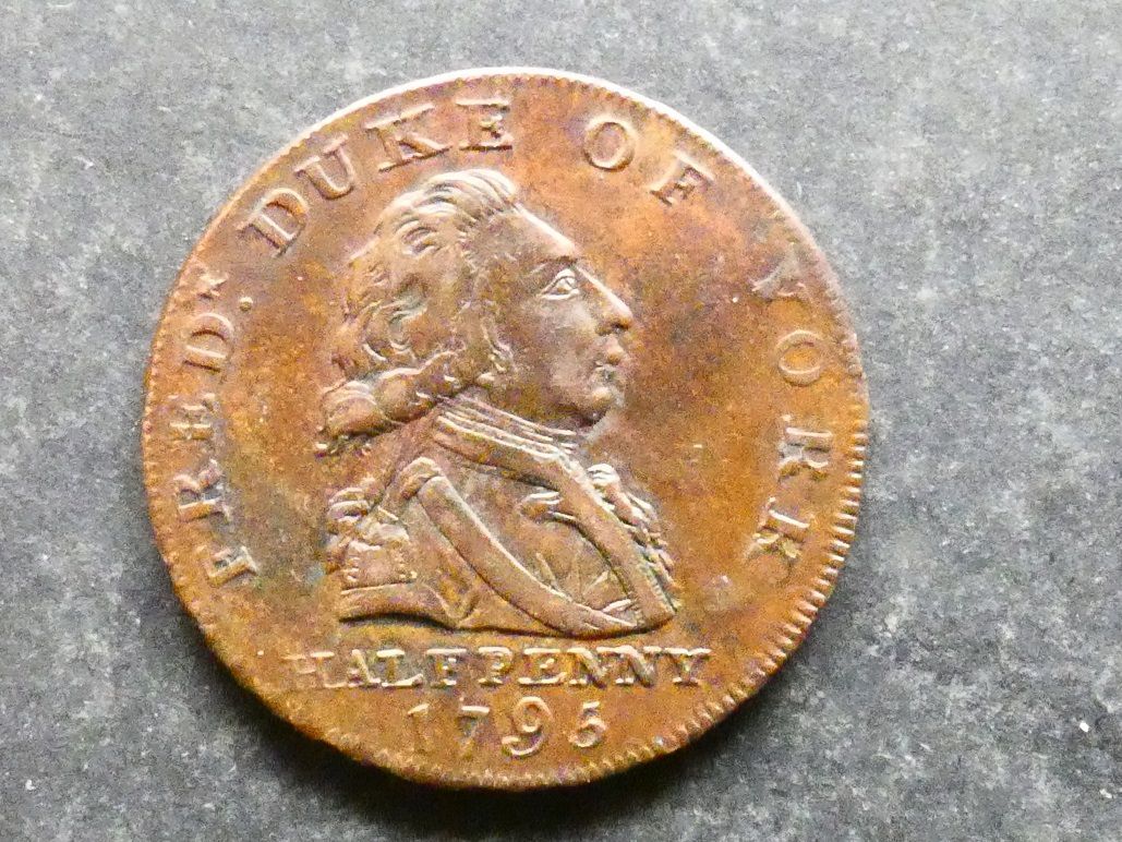 18th Century Halfpenny, Middlesex, National series, DH-985