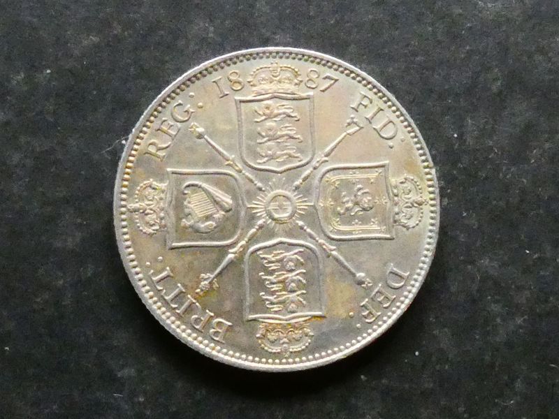 Florin, 1887 Jubilee issue.