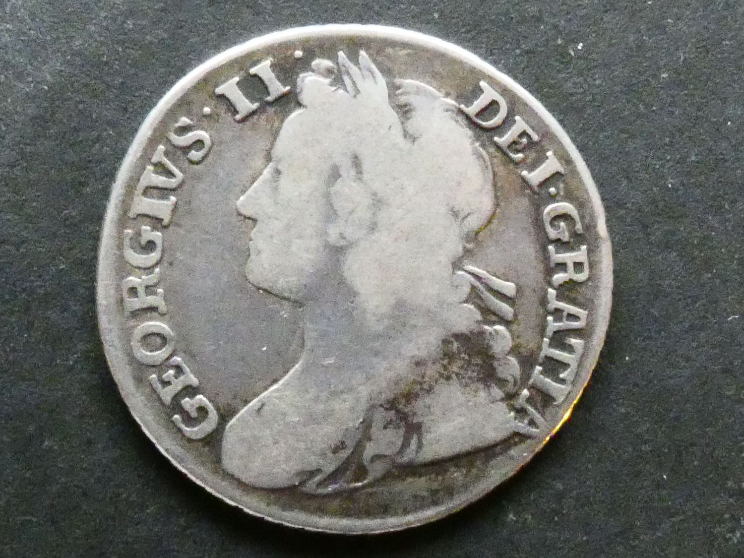 Shilling, 1739, unlisted variety.