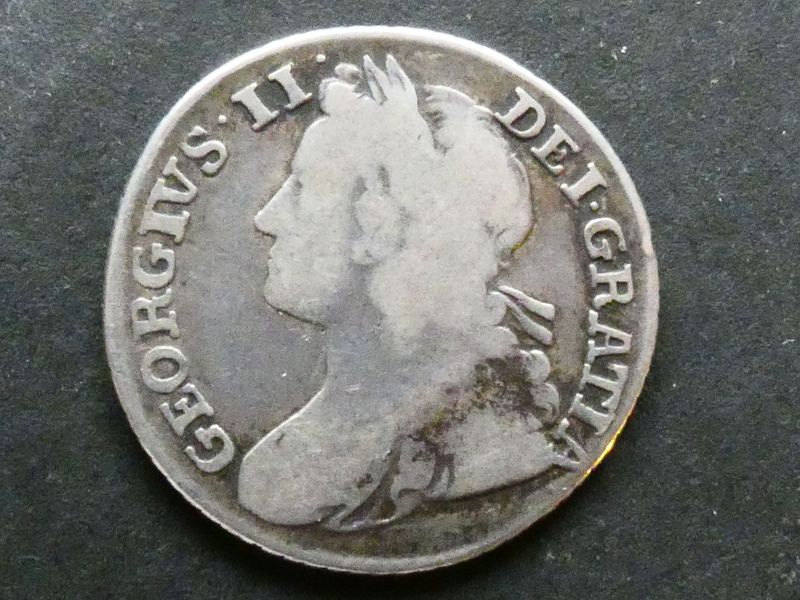 Shilling, 1739, unlisted variety.