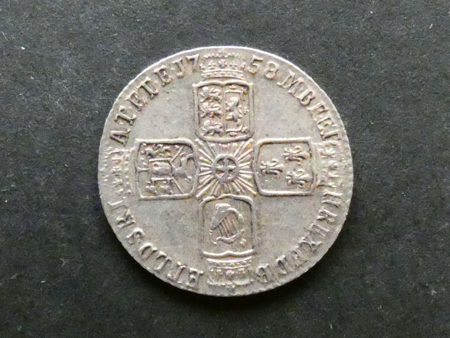 Sixpence, 1758/7