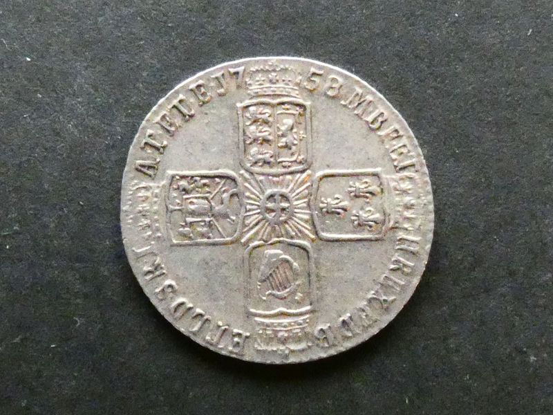 Sixpence, 1758/7